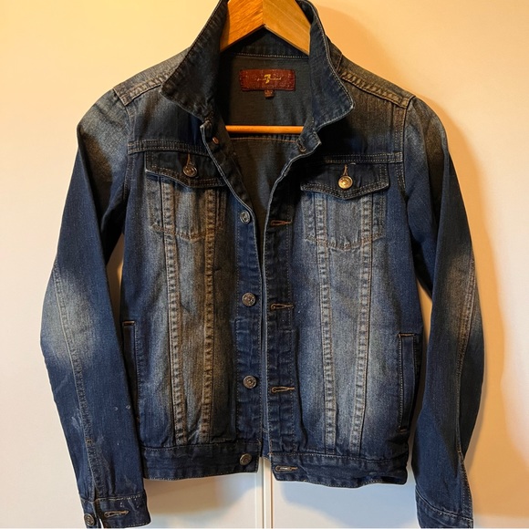 7ForAlMankind big kid jean jacket - Picture 1 of 13